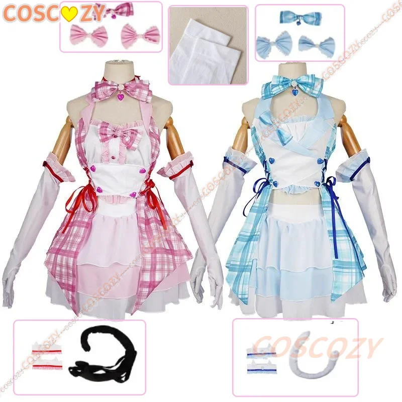 Anime Chocolate Cosplay Costume Performance Dress Lolita Dress Cute Neko Girls Vanilla Cosplay Costume Comic With Outfits