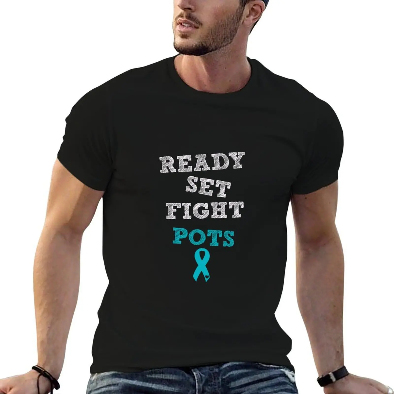 Ready Set Fight - POTS T-Shirt topping cotton man t-shirts mens graphic t-shirts funny