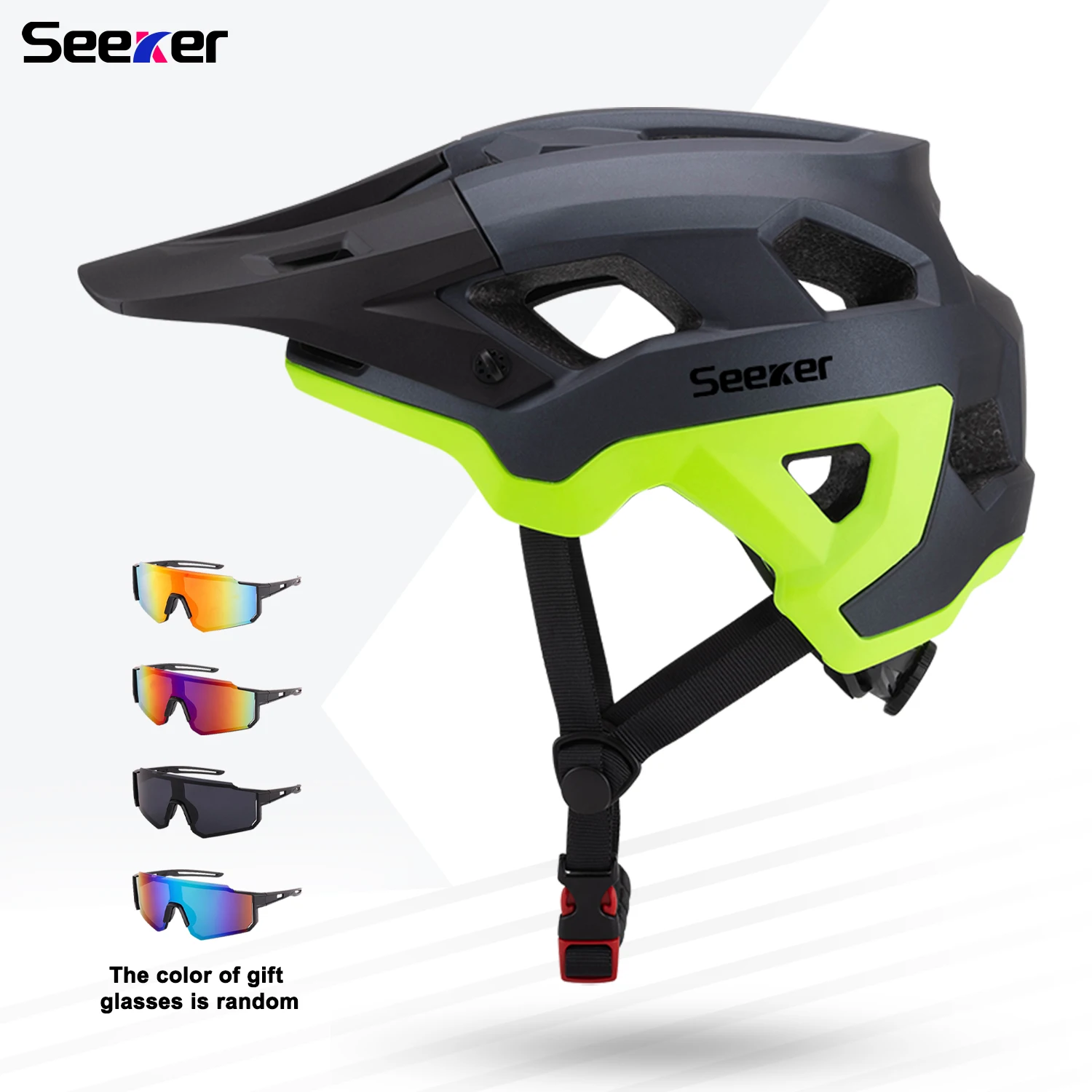 

Велосипедный шлем Seeker для горных велосипедов, легкий и дышащий шлем для бездорожья, цельный ударопрочный шлем для взрослых.