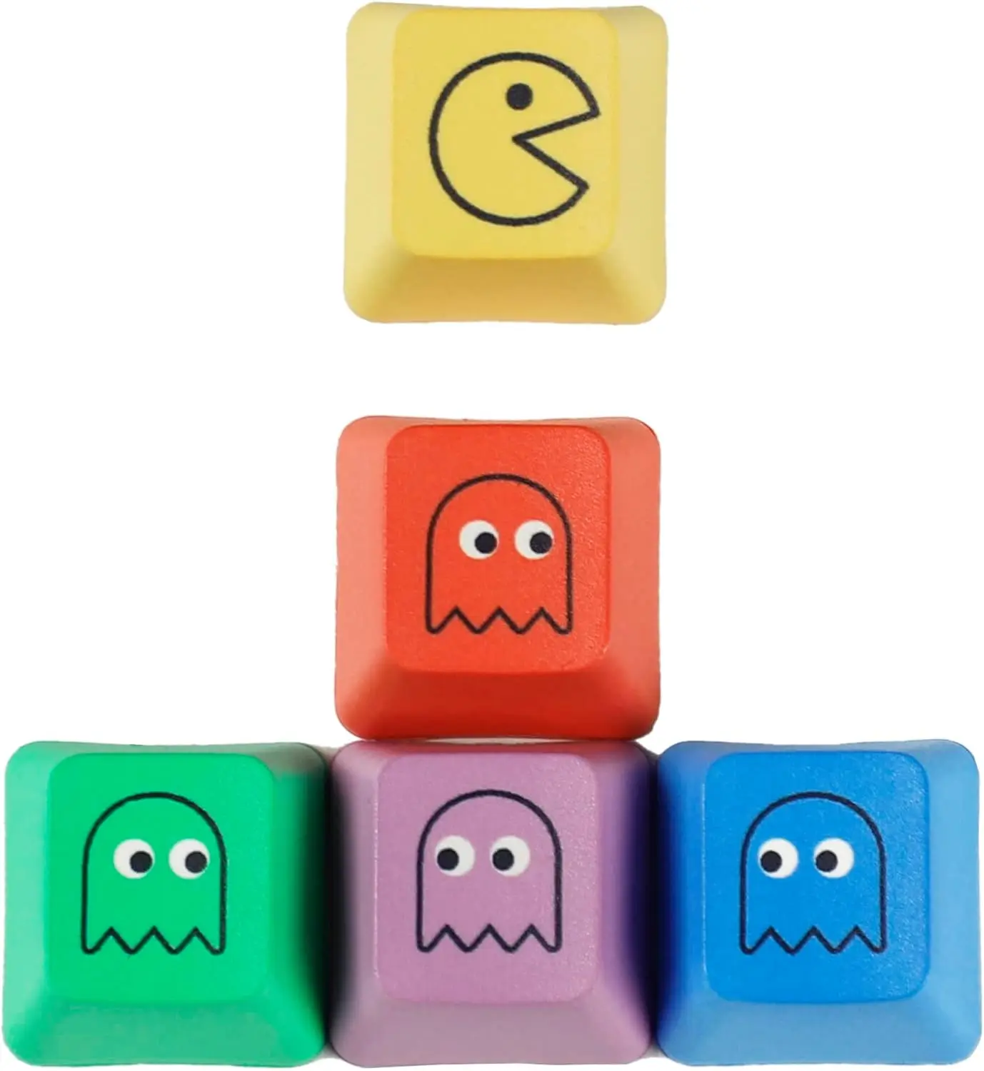 

[Five thermal sublimation]PBT material color keycaps, personalized supplement of 5-key mechanical keyboard, opaque