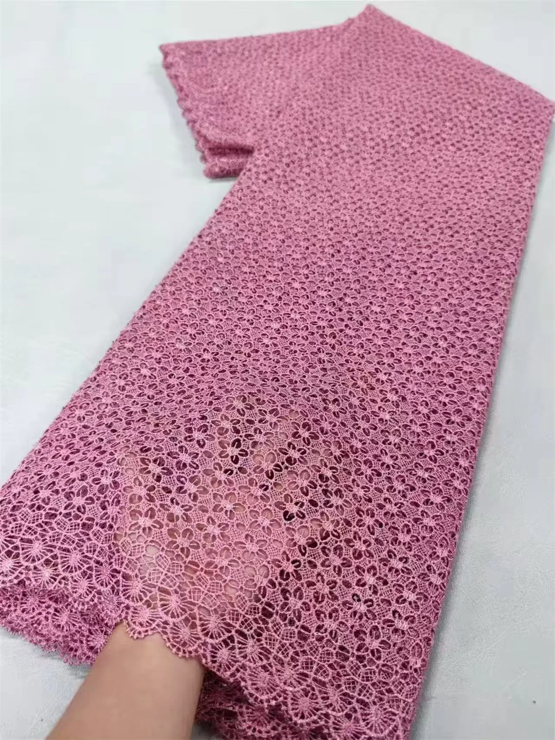 جديد وصول الأفريقي الأبيض جبر الحبل أقمشة الدانتيل 2025 جودة عالية للذوبان في الماء أقمشة الدانتيل النيجيري شبكة للمرأة فستان خياطة