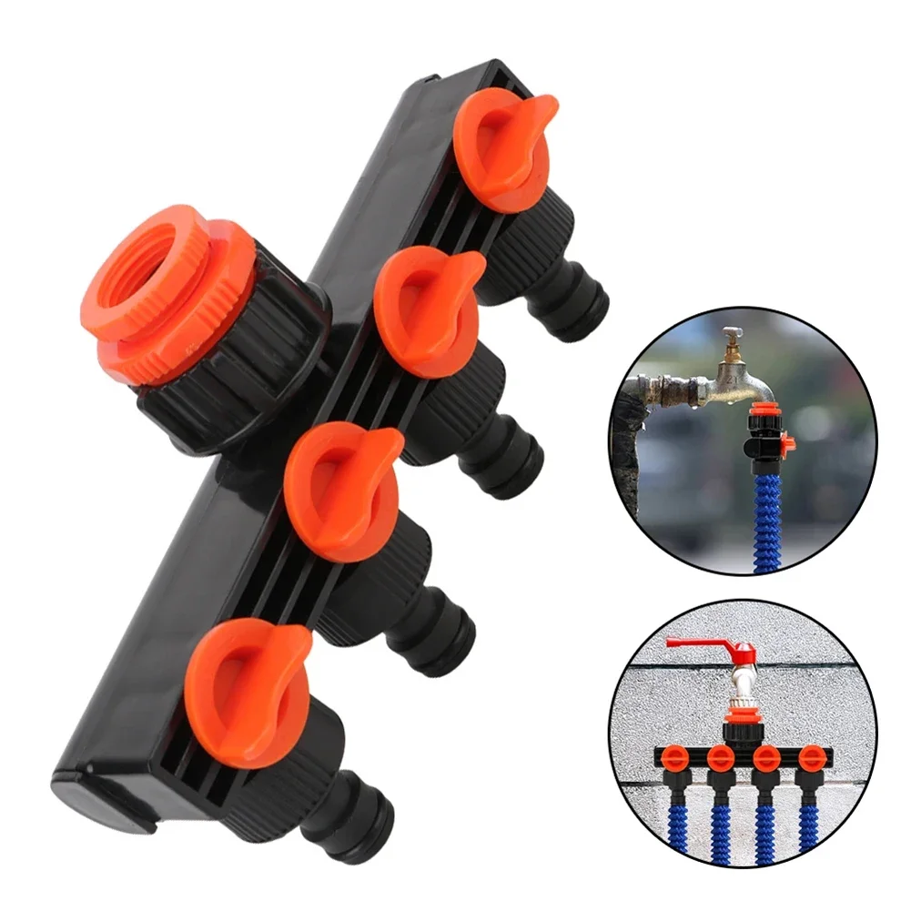 Valve Splitter Watering Connector Distributor 4 Way Hose Splitters For Water Pipe Hose Pipe Tap Connectors  Watering Irrigation