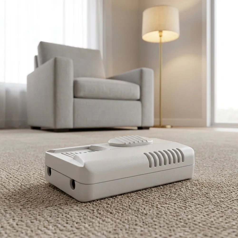 White ABS Foot Dimmer Switch Inline Sliding Type for Floor Lamps 120V 103x60x32mm Dimming Lifespan 10000 Cycles