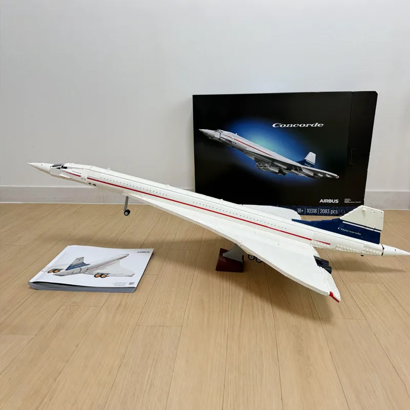 Kit de construction Airbus Concorde, 2083 pièces, premier avion transsonique au monde, blocs de navette spatiale, jouets en briques, cadeaux pour enfants