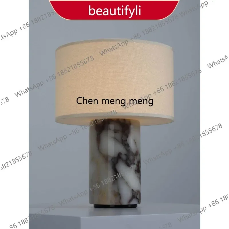 

PP Portable Luxury Stone Charging Desk Lamp Bedroom Study Hotel Bar Bedside Dining Table Desk