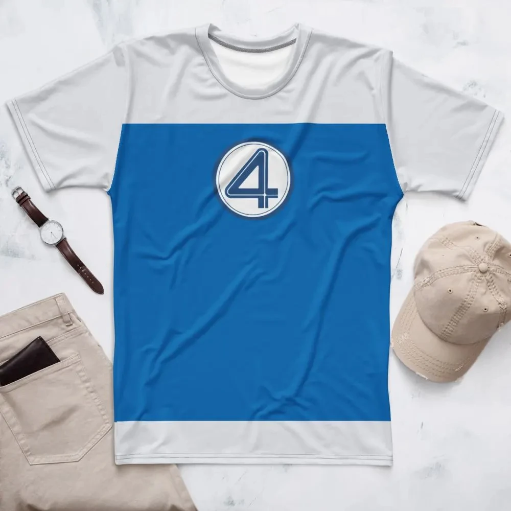 

Фантастическая четыре новых мужских ролевых игр, летняя удобная спортивная рубашка для мужчин и женщин, свободная дышащая быстросохнущая повседневная футболка