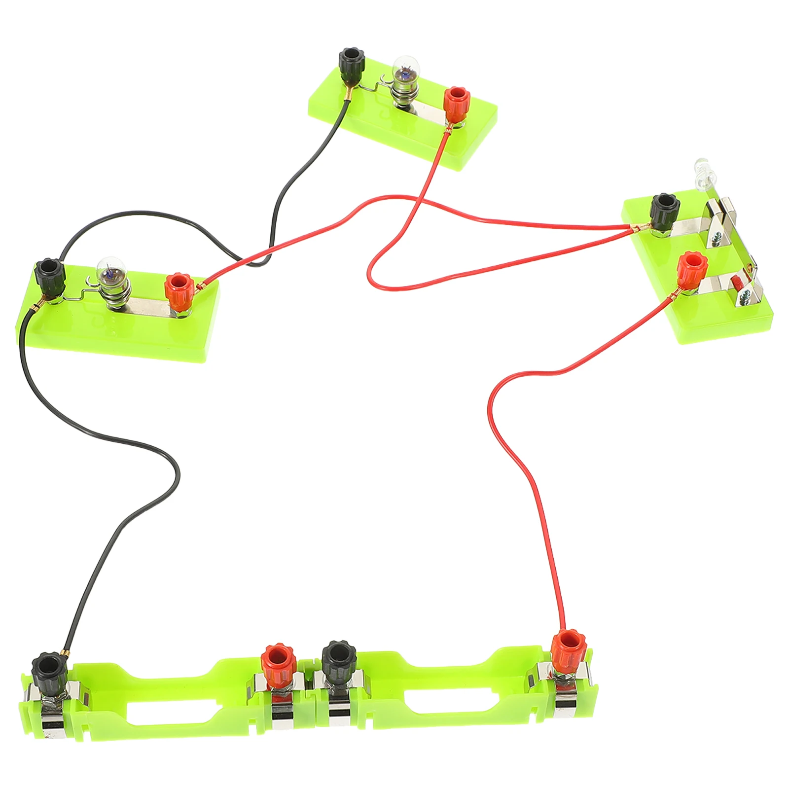 

1 set Circuit Experiment Box Electricity Science Kit Educational Toy Plastic Base Physics Lab Equipment
