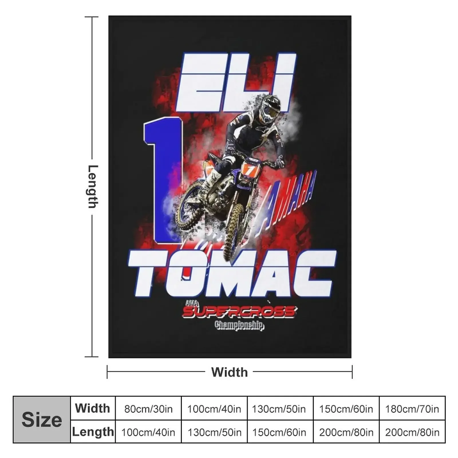 Eli Tomac #1Motocross Supercross- SUPERCROSS CHAMPION SUPERSTAR SUNDAYS TSHIRT Throw Blanket For Baby Blankets