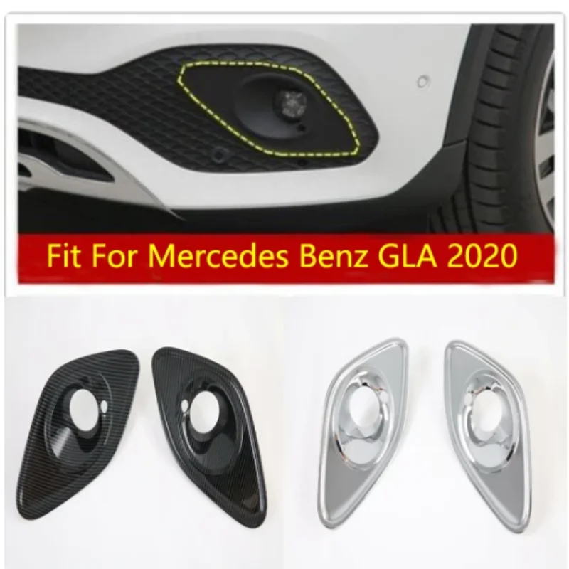 

For Mercedes Benz GLA Class H247 GLA180 GLA200 GLA220 GLA250 2020 2021+ Car Accessories Front Foglight Fog Lamp Cover Trim Frame