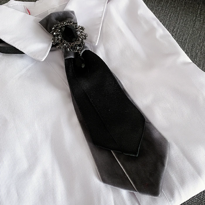 Flanell Band Strass Krawatten Mode Männer der Britischen Kragen Bowtie Koreanischen Männer Anzüge Hemd Krawatten Hochzeit Zubehör Geschenke