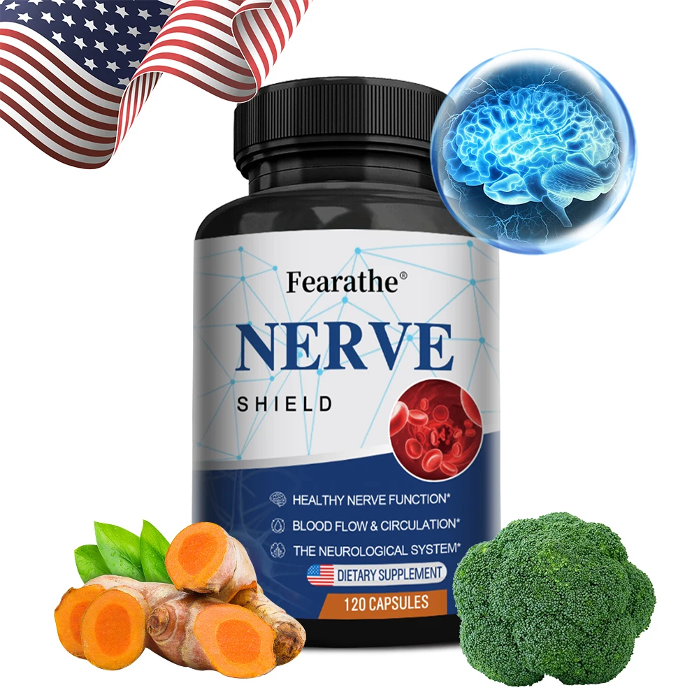 Nerve Support Supplement - Contains 600 Mg Daily Dose of Lipoic Acid for Healthy Nerve Function, Blood Flow and Circulation