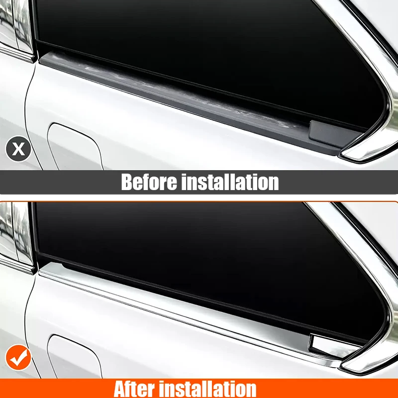 for Toyota Sienna XL40 2021-2025 Window track decorative strip made of stainless steel material for exterior modification