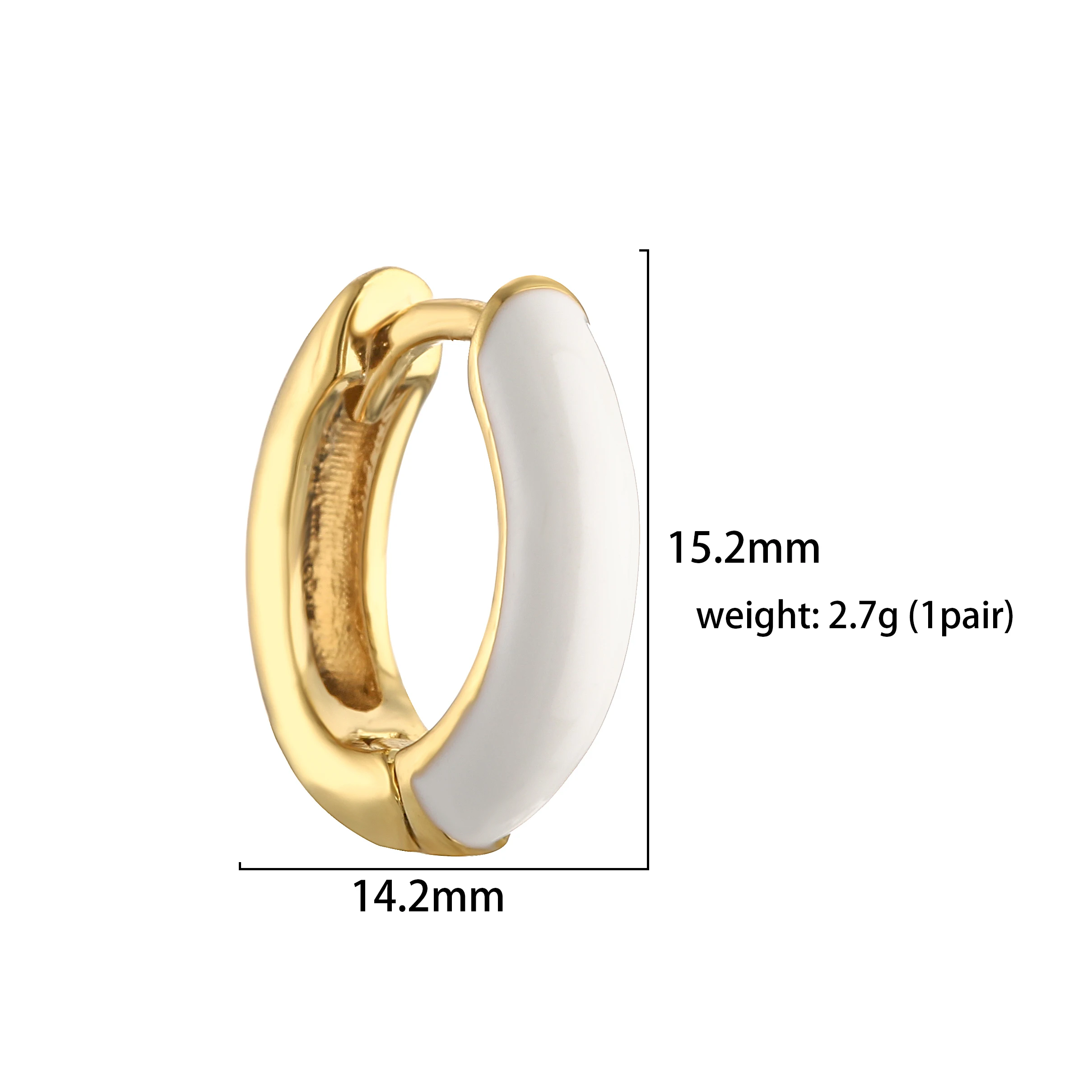 HECHENG,Purple/pink/blue Color Enamel Small Hoop Earrings  Round Circle Huggie Earrings for Women Fashion Jewelry Wholesale