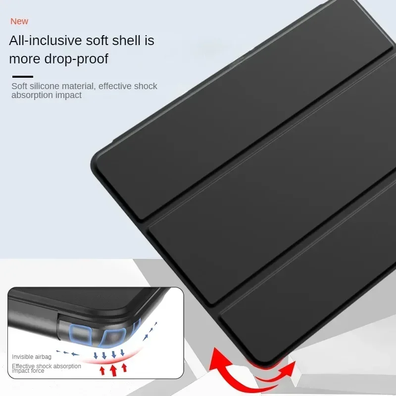 

Case For Samsung Galaxy Tab S6 Lite 10.4" 2024/2022 Soft Folding Magnetic Leather Smart Cover Compatible SM-P620 P625 P619 P615