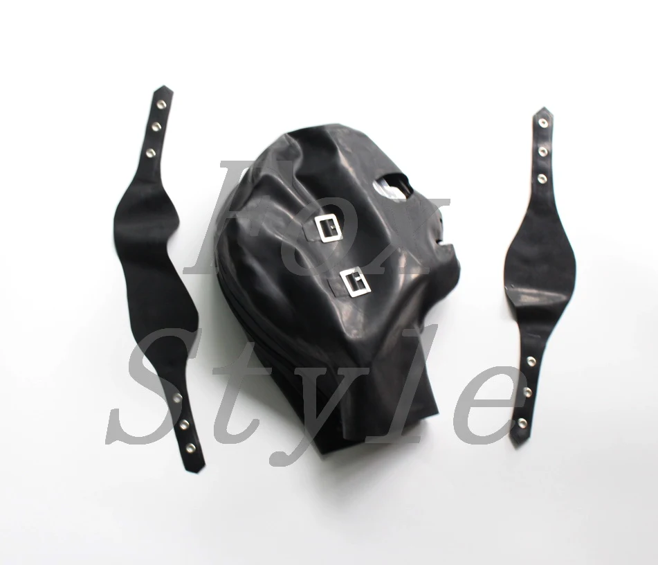 Latex masks rubber hoods Blindfold Mask included