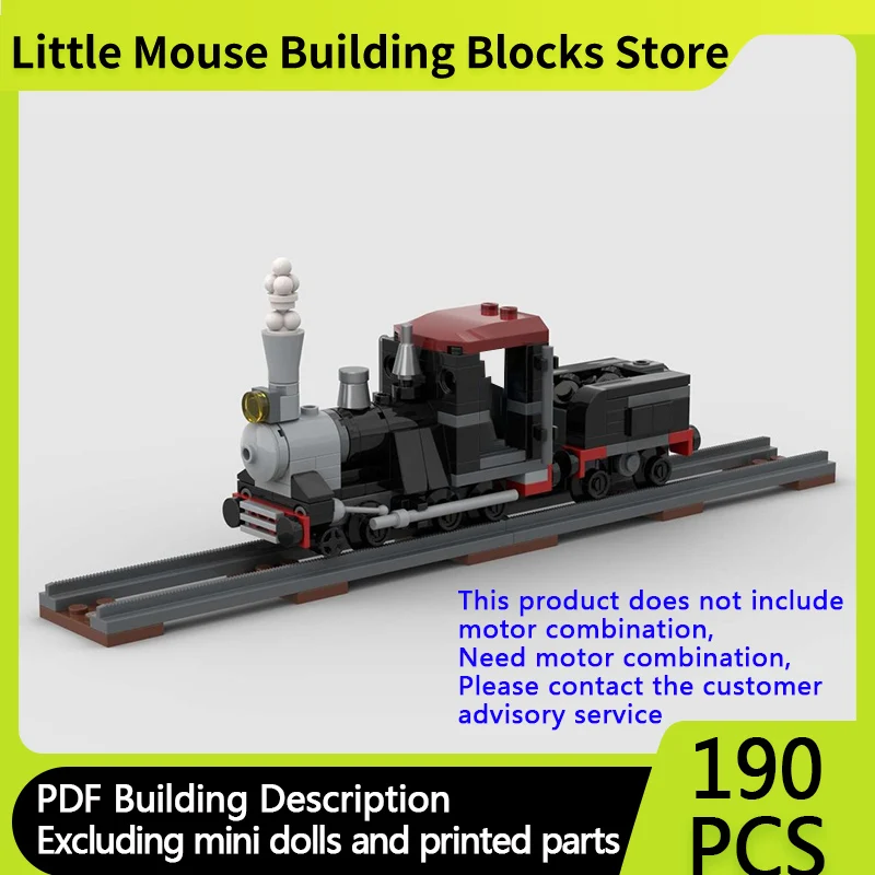

City Car Model MOC Building Bricks Railway Steam Locomotive Modular Technology Children Holiday Gifts Assemble Toys Suit