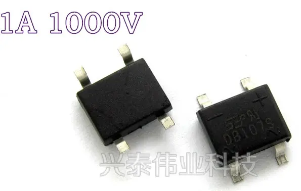 Db107s db107整流ブリッジ1a 1000ボルトdbs 20ピース/ロット