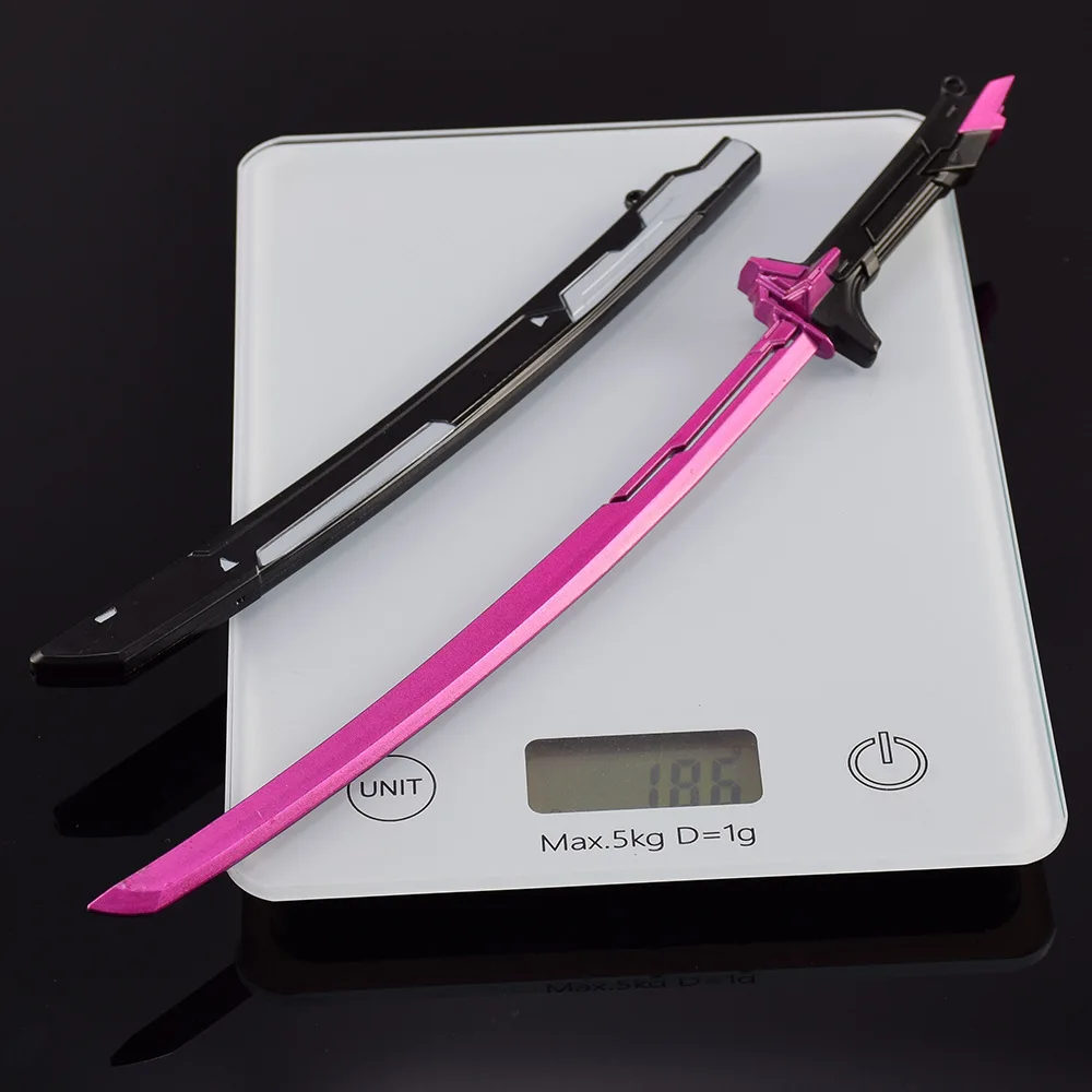 30cm New VALORANT Game Figure Peripheral Metal Model Craftsmanship with Sword Sheath Props Desktop Decorate Ornaments Gifts Toys