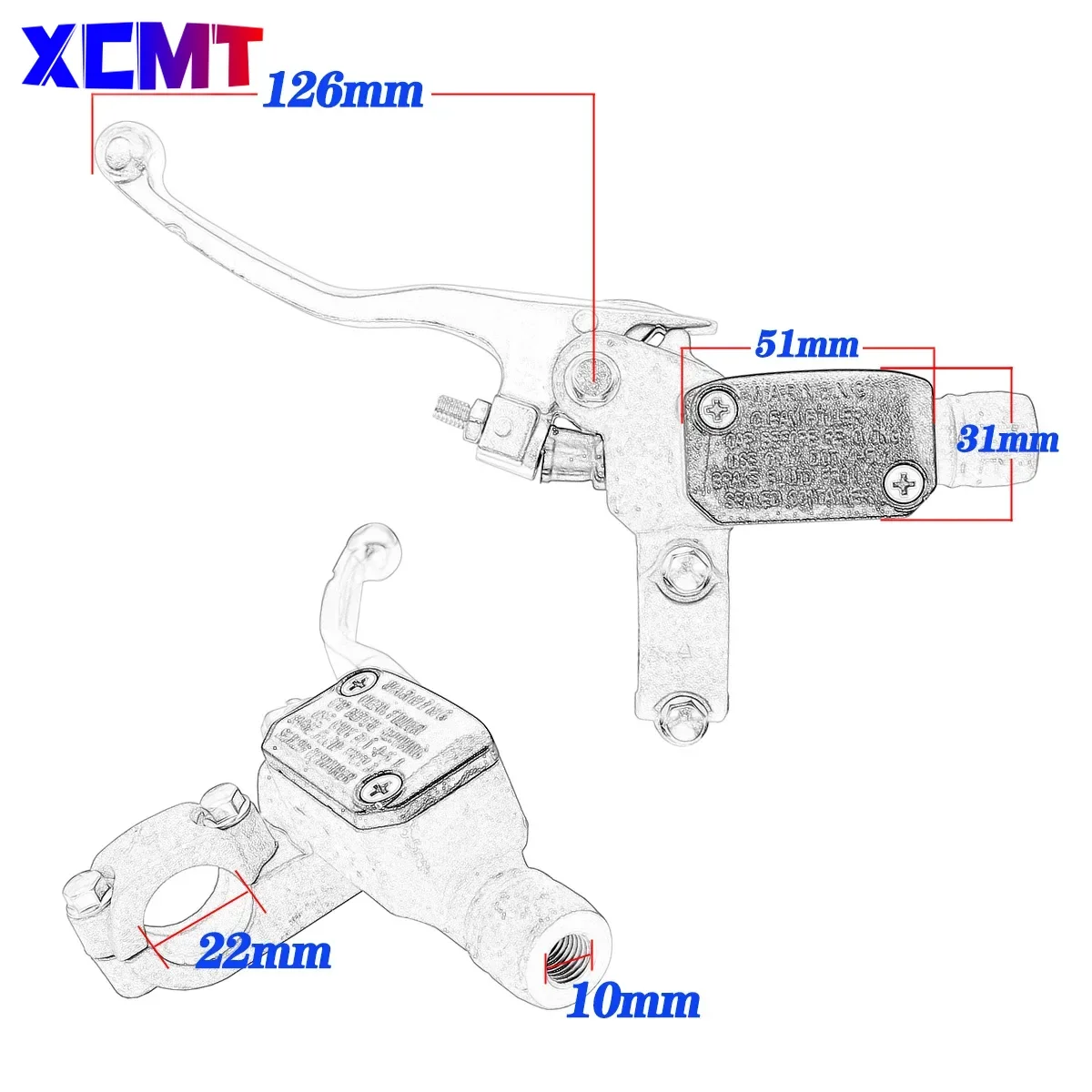 Motorcycle Hydraulic Clutch Master Cylinder Oil Hose Pipe For KTM 150 250 350 450 SX SX-F XC XC-W XCF-W XC-F EXC EXC-F TPI 6Days