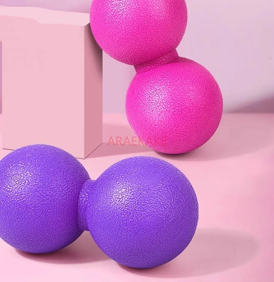 1 Uds Bola de Fascia Bola de masaje de pies relajación muscular espalda pie Fitness Bola de maní Yoga hombro cuello máscara bola