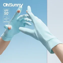 Ohsunny sommerlicht atmungsaktive Sonnenschutz handschuhe New Tech Keramik gewebe bis 2000 Anti-UV-Slip für das Radfahren im Freien