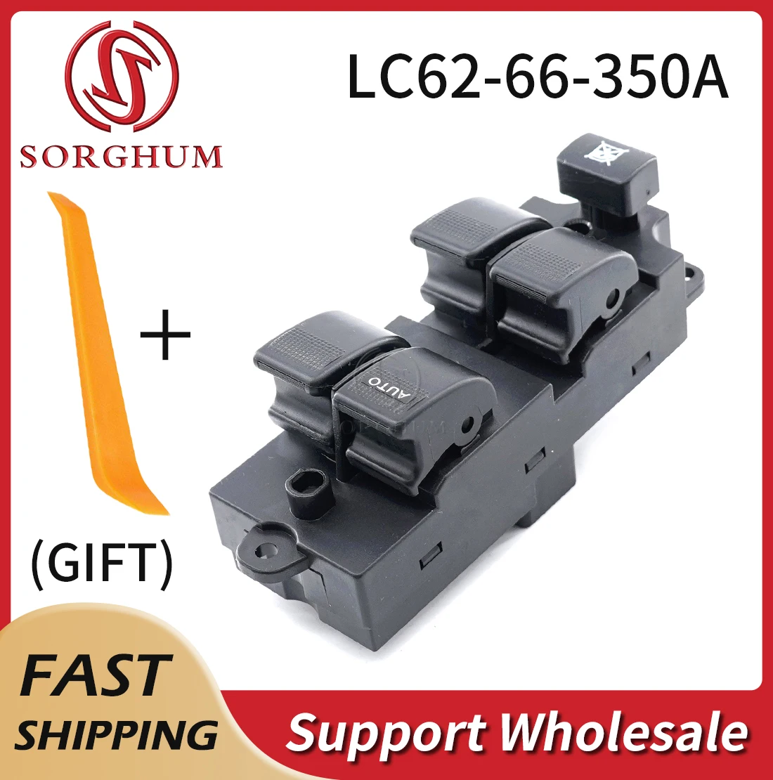 

Sorghum LC62-66-350A Auto Front Left Driver Side Main Electric Power Window Master Lifter Switch Button For Mazda MPV 2001-2006