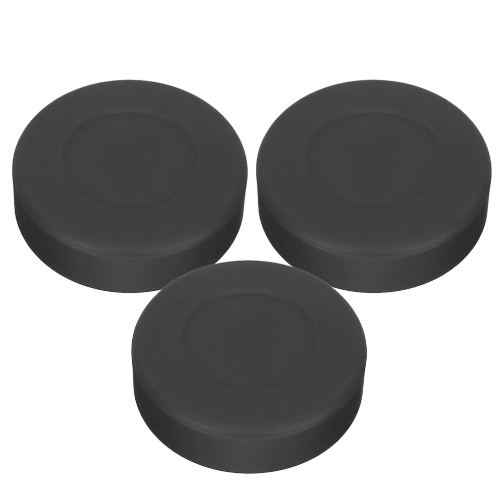 

3Pcs PVC Flat Hockey Pucks Realistic Experience Safe Training for Beginners Seasoned Players Indoor Outdoor Use