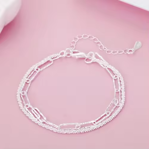 Fine 925 Sterling Silver Noble Nice Chain Solid Bracelet for Women Men Charms Party Gift Wedding Fashion Jewelry Hot Model - Image 29