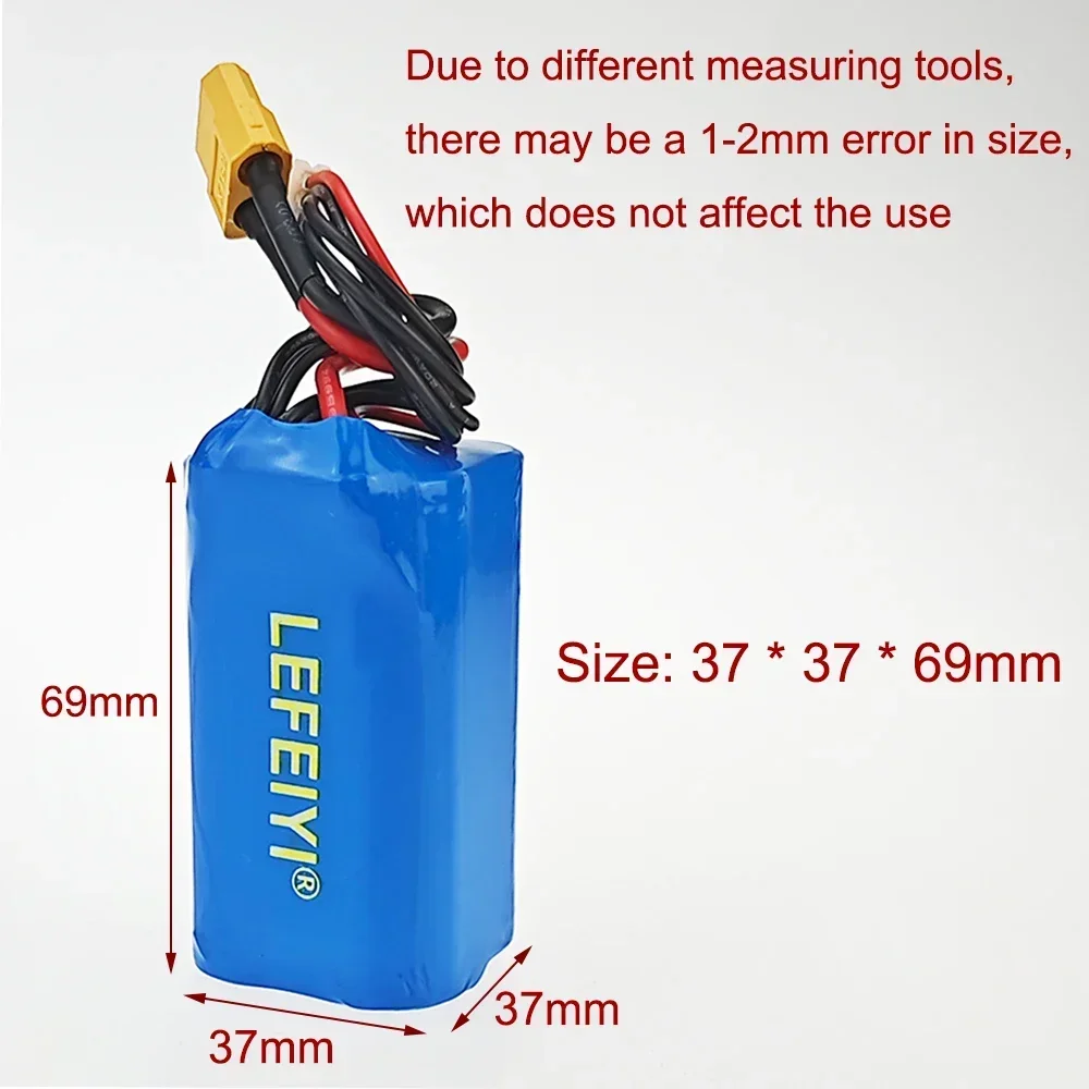 For 4S1P battery pack  Various RC Airplane Quadrotor Etc XH2.54-5P XT60 14.8V Battery 3500mAh UAV 16.8V