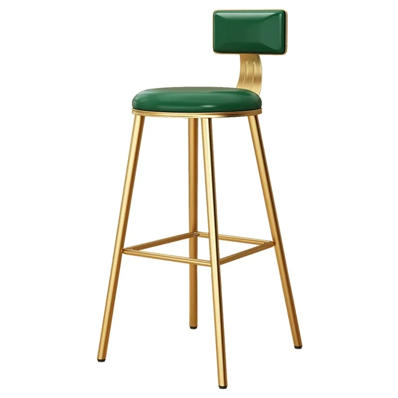 Bar Stool Minimalistic Luxury Gold High Designer Living Room Chairs Furniture Sillas Para Comedor Home Furniture