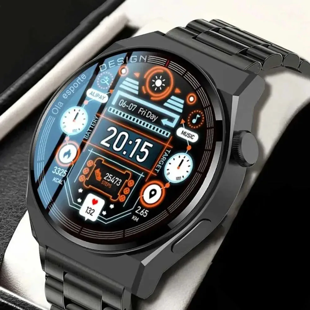 GT5 PRO Smart Watch Men Watch 5 Pro AMOLED HD Screen Bluetooth Call GPS Tracker NFC Heart Rate Waterproof SmartWatches 2024 New