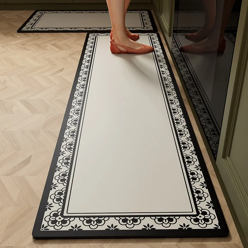 

Kitchen Carpet Absorbent Non-slip Floor Mat American-style Rug Long Carpets Stain-Resistant Diatom Mud Mat Home Decoration Rugs