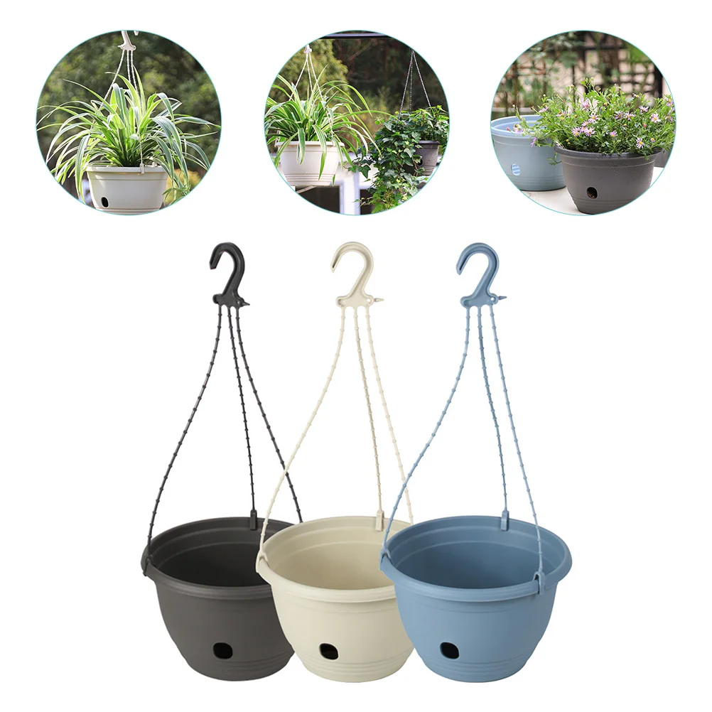3Pcs Decorative Hanging Baskets for Plants Indoor Outdoor Garden Decor Hanging Baskets,hanging Planter Balcony Flower Pot