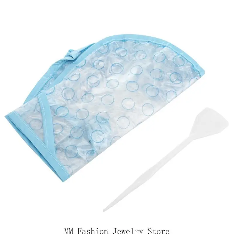 قبعة تلوين الشعر من D0UB لصبغ الشعر وتصفيف الشعر مع حزام للذقن #4