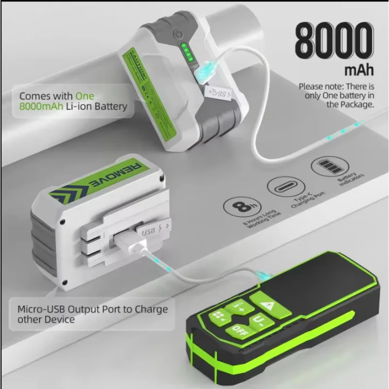 Huepar 2024 تصميم جديد 4D 16 خط مستوى الليزر شعاع أخضر ZK04CG