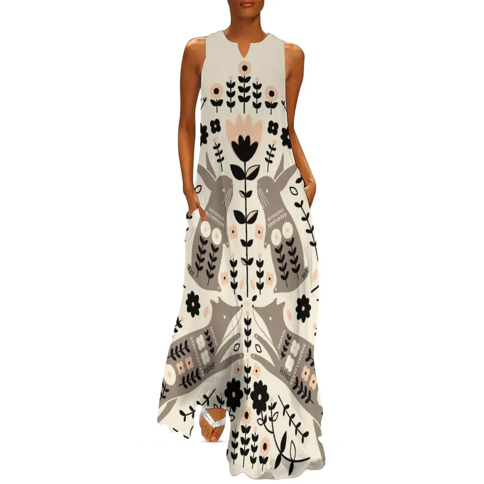 

Woodland Folklore Long Dress Clothing summer dress korean women luxury dresses Dress