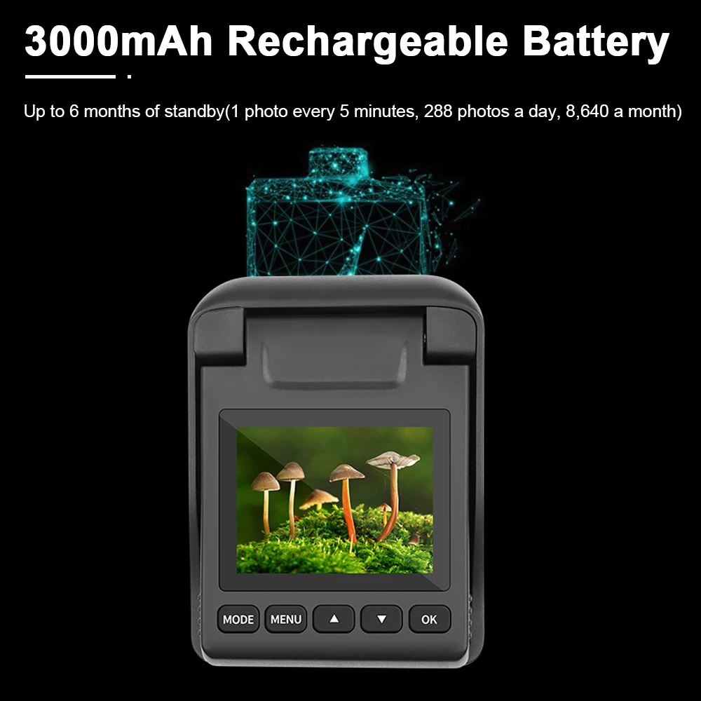 Câmera lapso de tempo câmera ip66 à prova de chuva 4k timelapse câmera para constrções sites casa construção planta crescimento