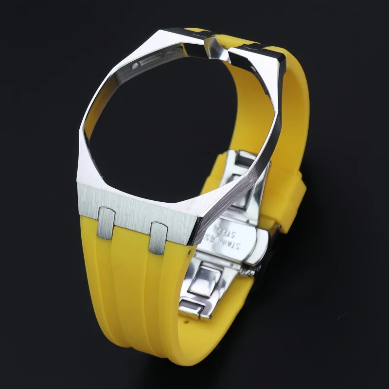 Stainless Steel Watch Case And Strap Mod Kit For Swatch X AP Royal Pop Pocket Changer To Wristwatch Personalized Accessories