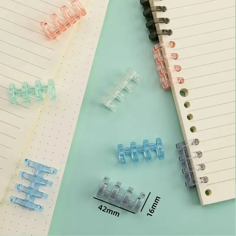 10/50Pcs Snap Split Binder Rings for Stationery
