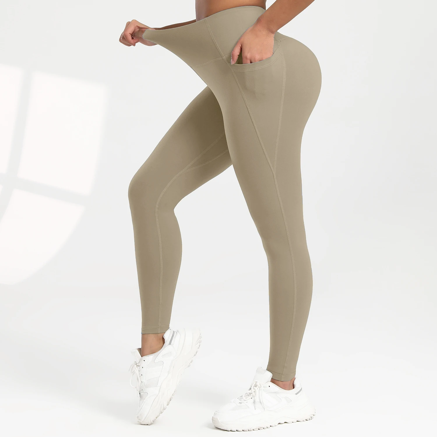 S-2XL جيب اليوغا، ارتفاع الخصر ورفع الورك، طماق الرياضة واللياقة البدنية النسائية، تباع مباشرة من قبل الشركات المصنعة #4