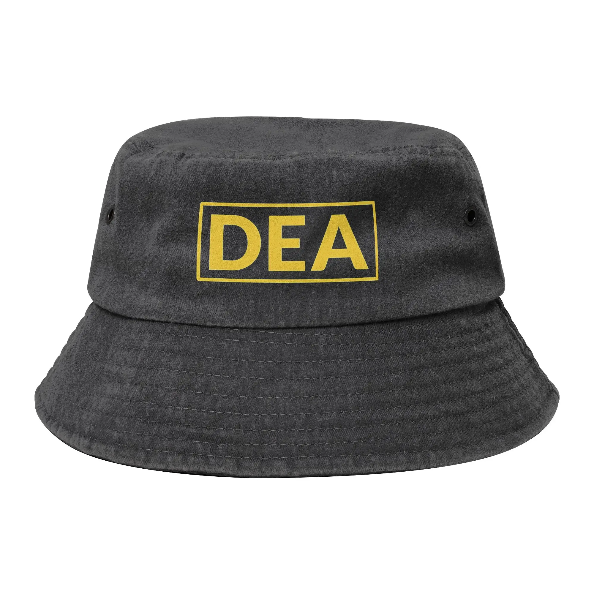 DEA America Federal Interdiction Agency Logo Merchandise Bucket Hats Distressed Cotton Sun Hats Panamka Fisherman Hats Vacation