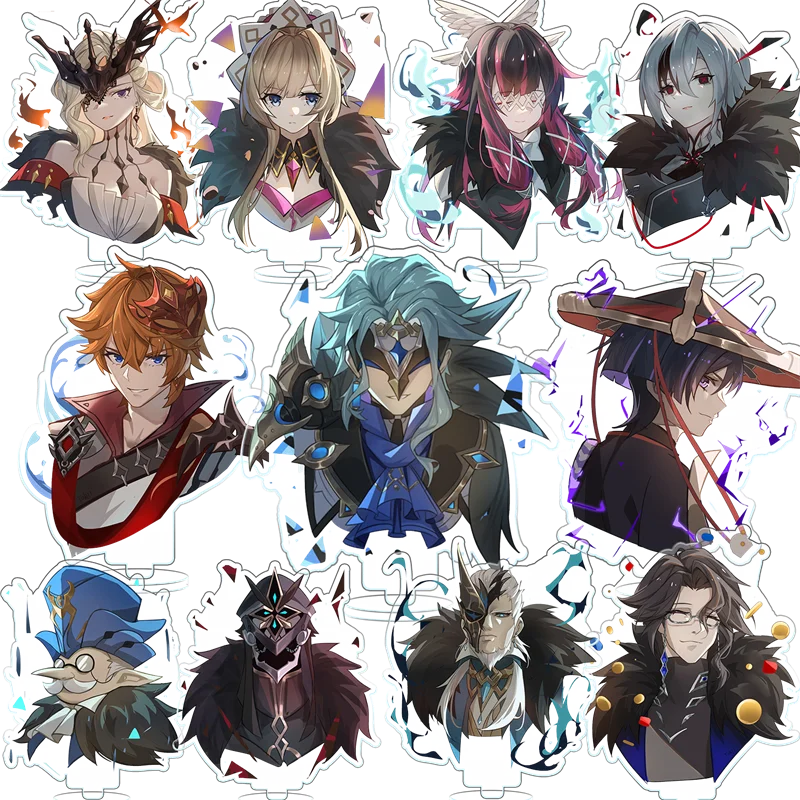 

Anime Game Impact Scaramouche Cosplay Home Decorations Acrylic Actio Figure Dottore Stand Toy Desk Decor Fans Collection Gift