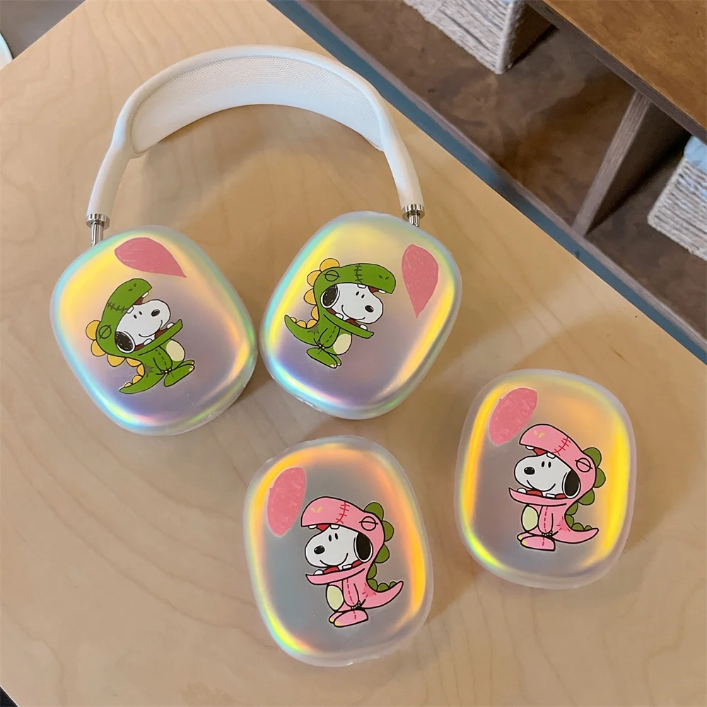 

Чехол для наушников Kawaii Snoopy, противоударный чехол для Apple Airpods Max, милый чехол для наушников, защитные чехлы для Airpods Max