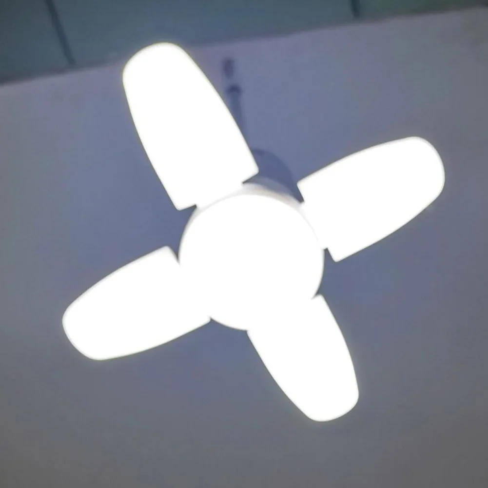 E27 Lampu Garasi LED Berubah Bentuk Lampu Langit-langit Penerangan Industri untuk Bengkel