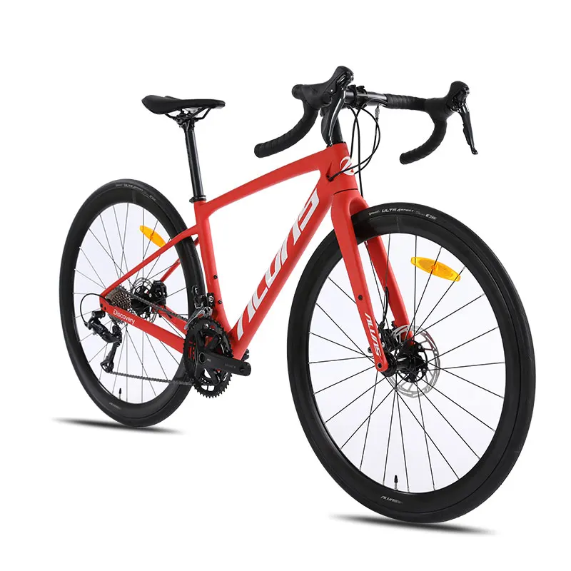 

F.YUZE R3000-18Speed T800 ветрозащитный шоссейный велосипед из углеродного волокна, механический дисковый тормоз с линией, велосипедный велосипед