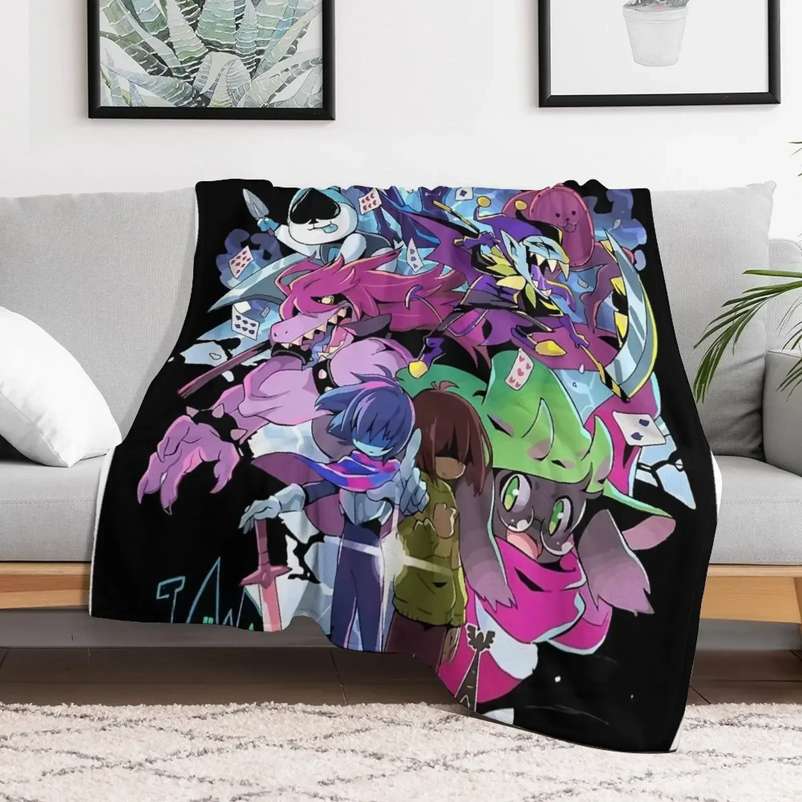 Deltarune - Adventure Throw Blanket Fashion Sofas Heavy Designers Blankets Soft Beds Furry bed plaid Soft Plush Plaid Blankets