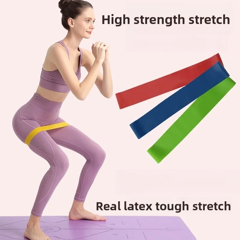 

Fitness Elastic Belt Women's Elastic Ring Yoga Tension Belt Tension Rope Resistance Belt Strength Training Legs Buttocks