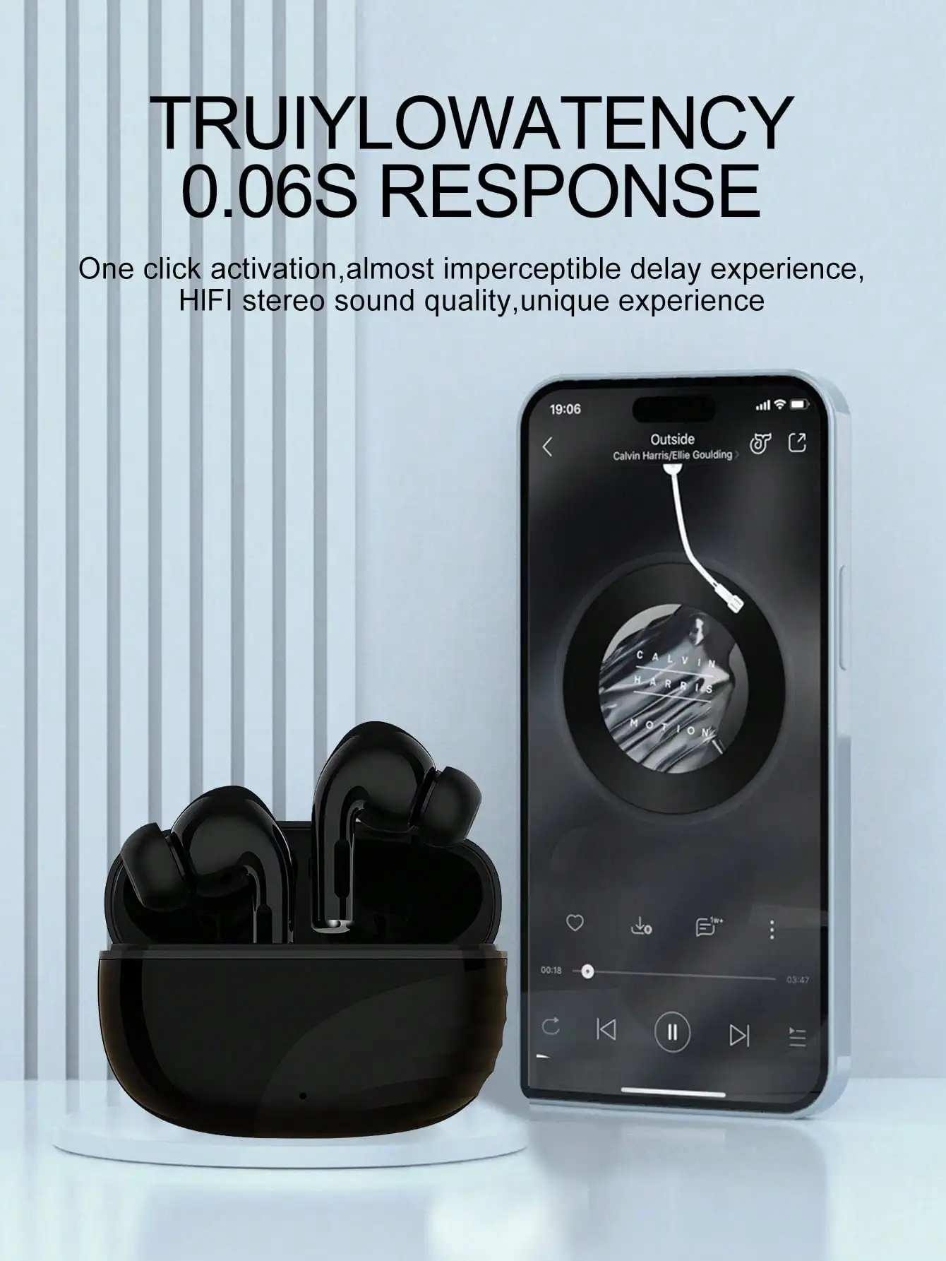 Draadloze Bluetooth-oortelefoons, sportoortelefoons, airpods-oortelefoons met microfoon voor Iphone Android airpods in-ear-headsets