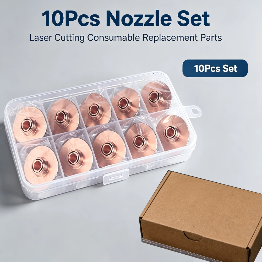 10pcs D28M11 Copper Nozzle 1.2mm Precision Cutting Tip for Raytools Fiber Laser Machine