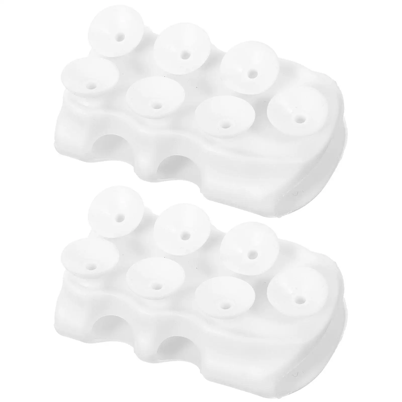 2 Pcs Silicone Suction Cup Rabbit Pattern Handheld Shower Head Holder Bathroom Accessories Removable Wall Bracket Shower Ball